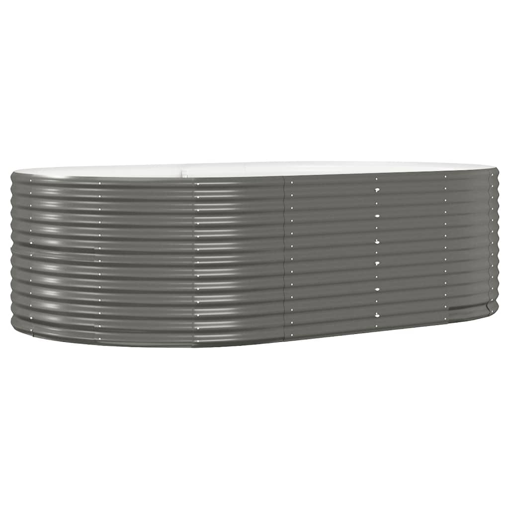 VIDAXL -Planungsbox 212x140x68 cm Pulver -Stahlgrau grau
