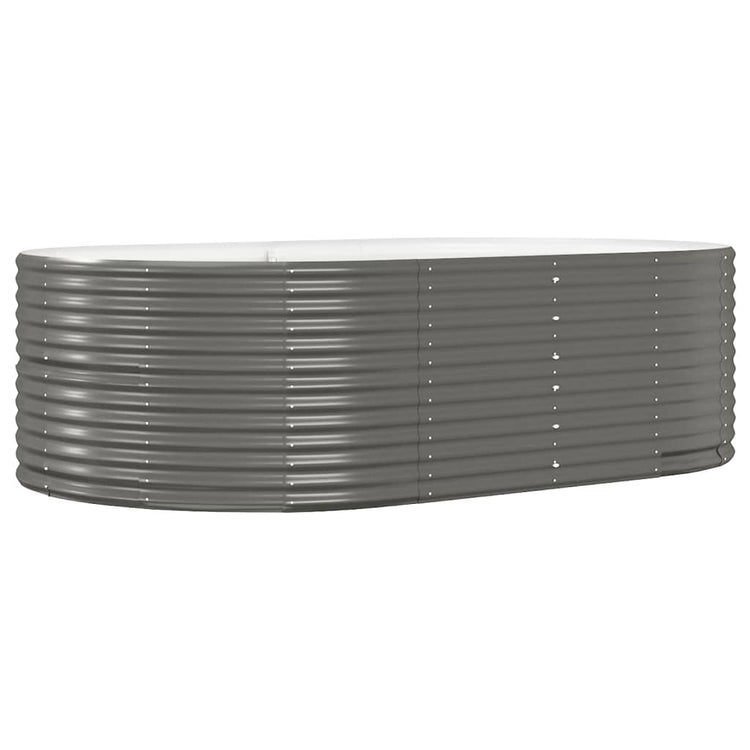 VIDAXL -Planungsbox 212x140x68 cm Pulver -Stahlgrau grau