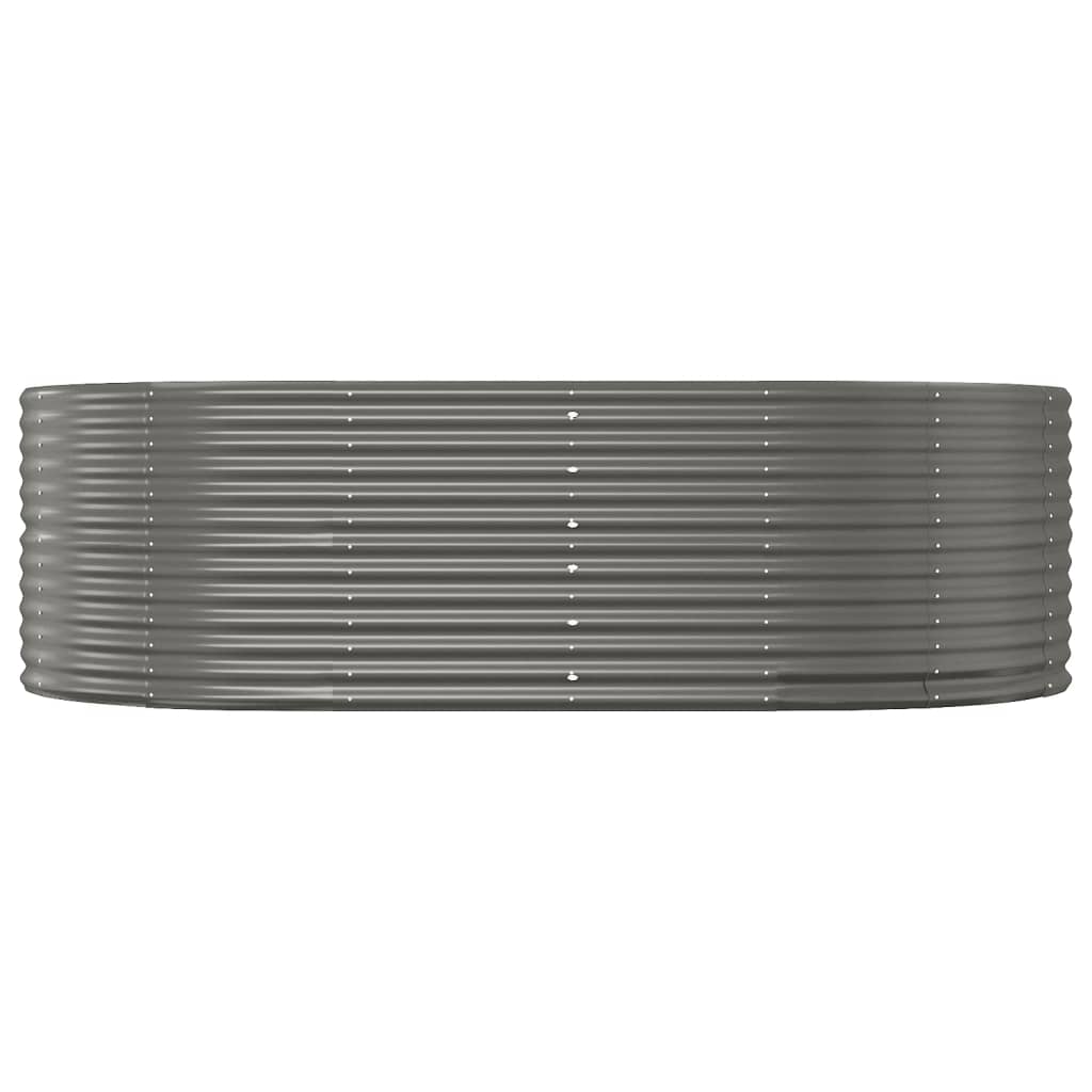 VIDAXL -Planungsbox 212x140x68 cm Pulver -Stahlgrau grau