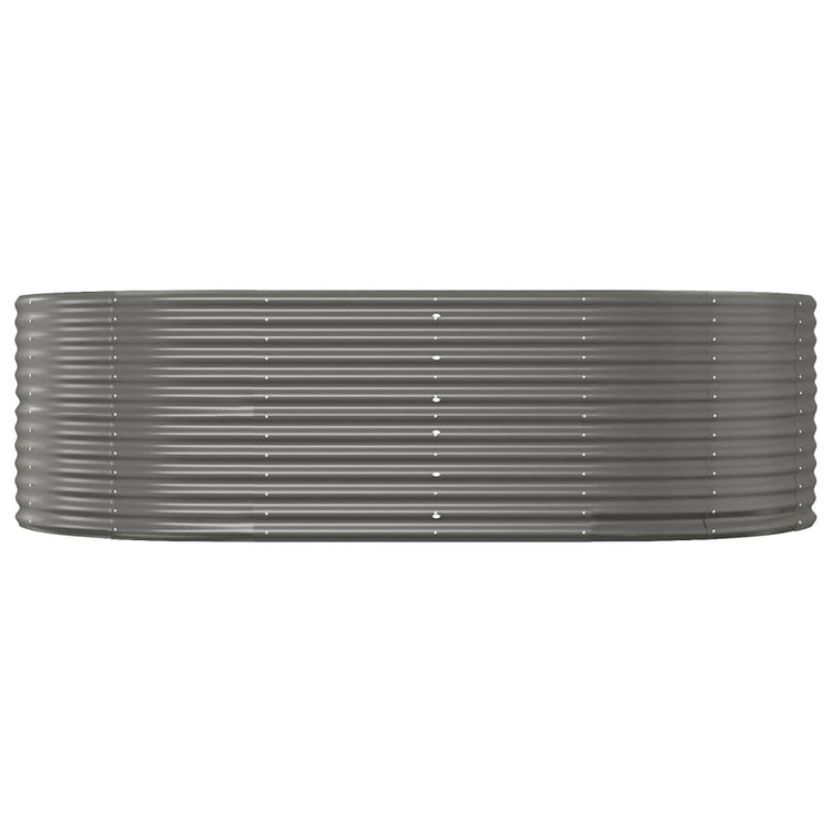 VIDAXL -Planungsbox 212x140x68 cm Pulver -Stahlgrau grau