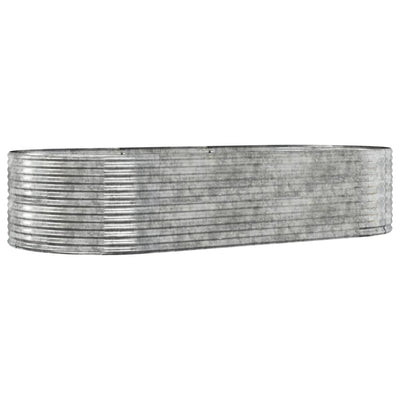 VIDAXL -Planungsbox 291x140x68 cm Pulver -beschichteter Stahl Silber gefärbt