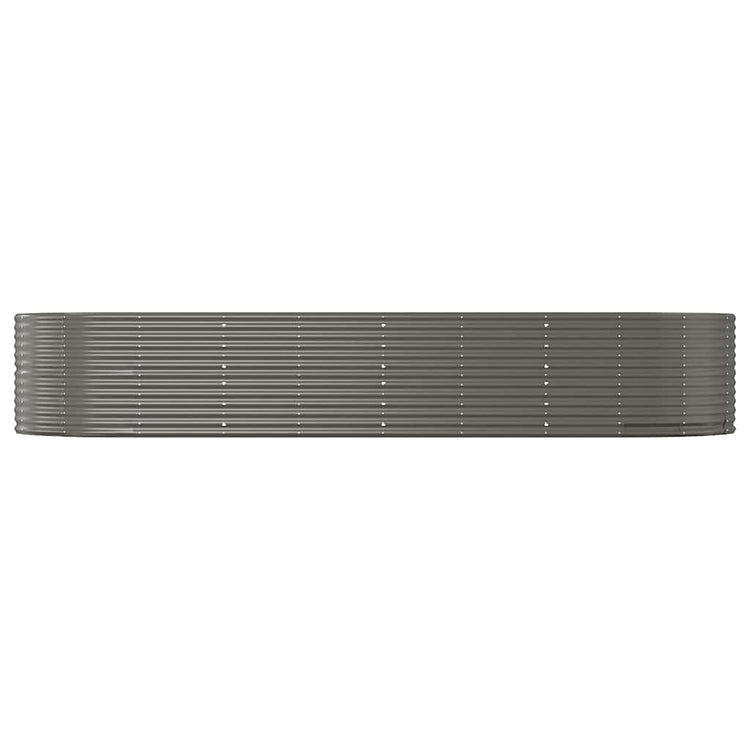 VIDAXL -Planungsbox 367x140x68 cm Pulver -Stahlgrau grau