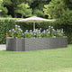VIDAXL -Planungsbox 367x140x68 cm Pulver -Stahlgrau grau