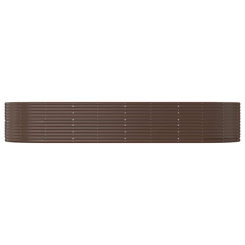 Vidaxx Pflanzgefäß 367x140x68 cm verzinkter Stahl braun
