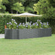 VIDAXL -Pflanzer 367x140x68 cm Pulver -beschichteter Stahl -Anthrazit -Gelenk