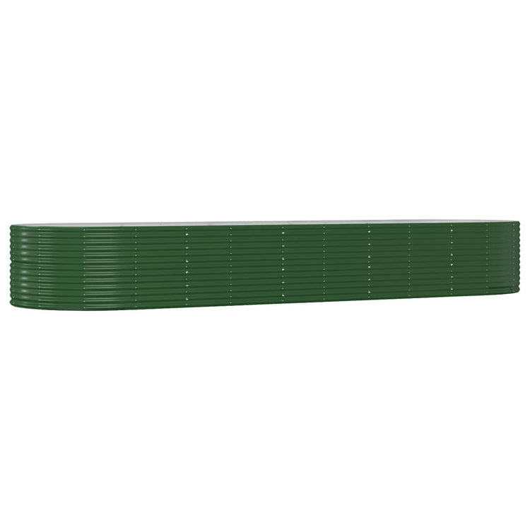 VIDAXL -Planungsbox 447x140x68 cm Pulver -beschichtetes Stahlgrün