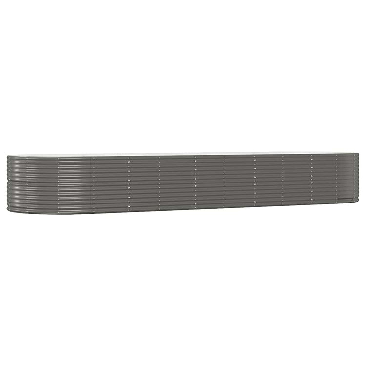 VIDAXL -Planungsbox 447x140x68 cm Pulver -beschichtetes Stahl grau