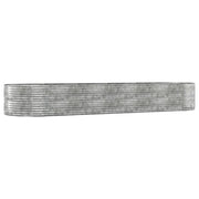 VIDAXL -Planungsbox 447x140x68 cm Pulver -beschichtetes Stahl Silber gefärbt - afbeelding 2