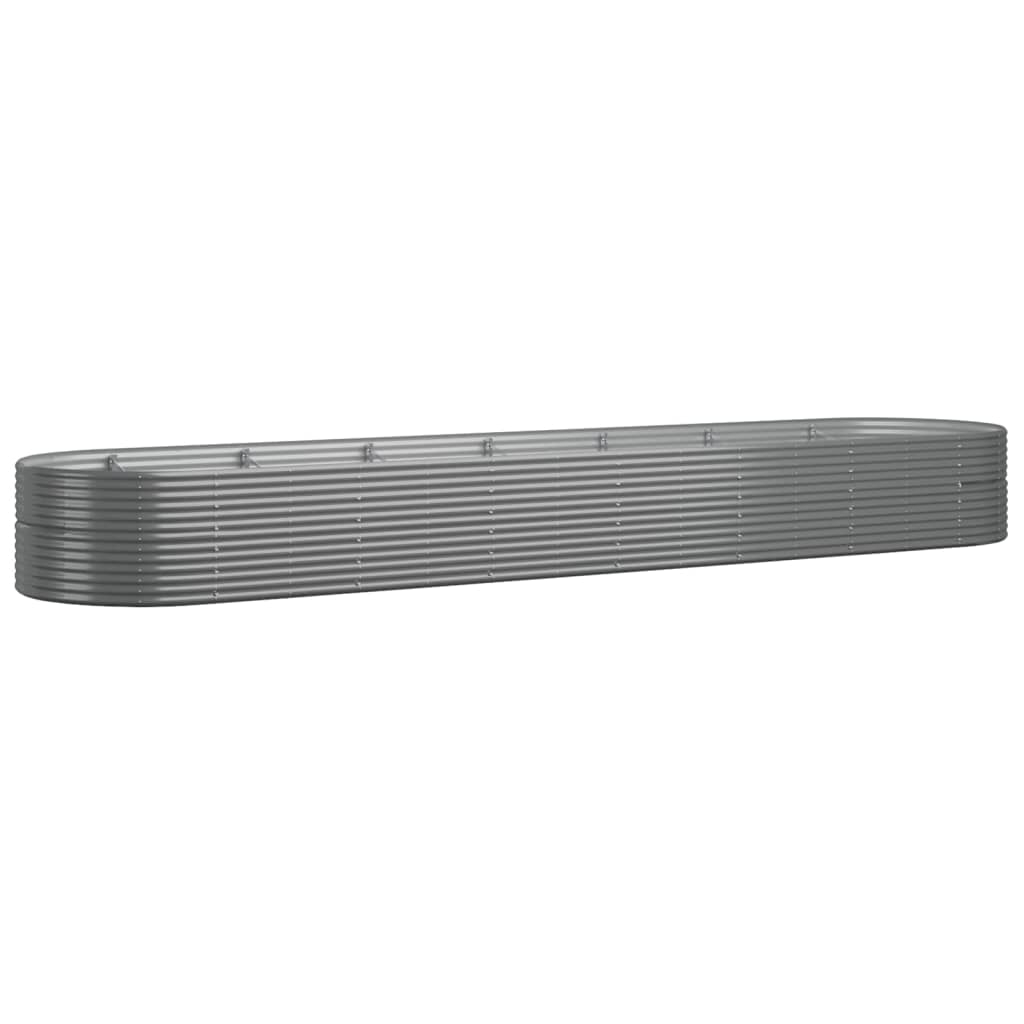 VIDAXL -Planungsbox 584x140x68 cm Pulver -Stahlgrau grau