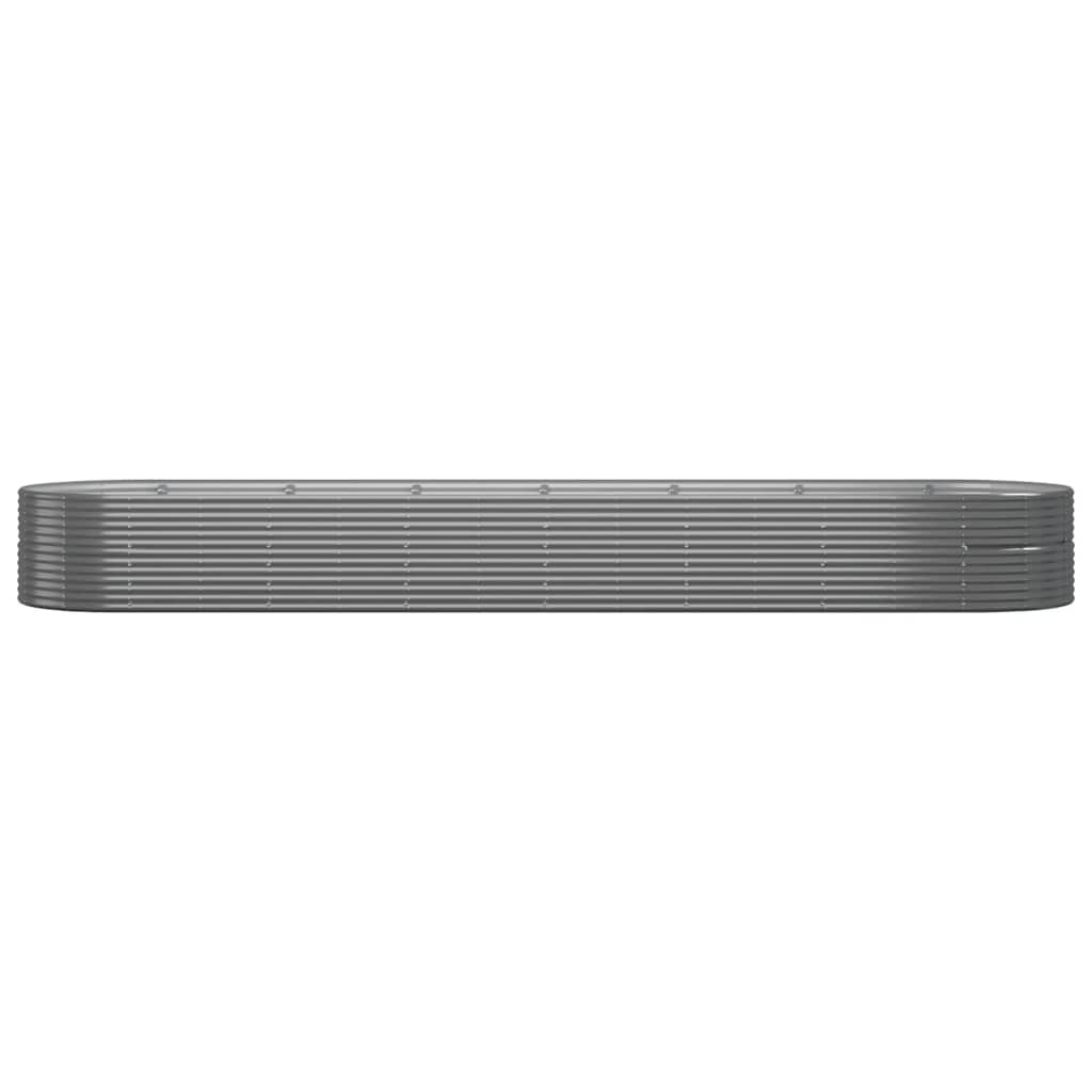VIDAXL -Planungsbox 584x140x68 cm Pulver -Stahlgrau grau