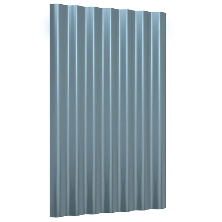 Vidaxx Dachpaneele 12 Stück 60x36 cm verzinkter Stahl grau