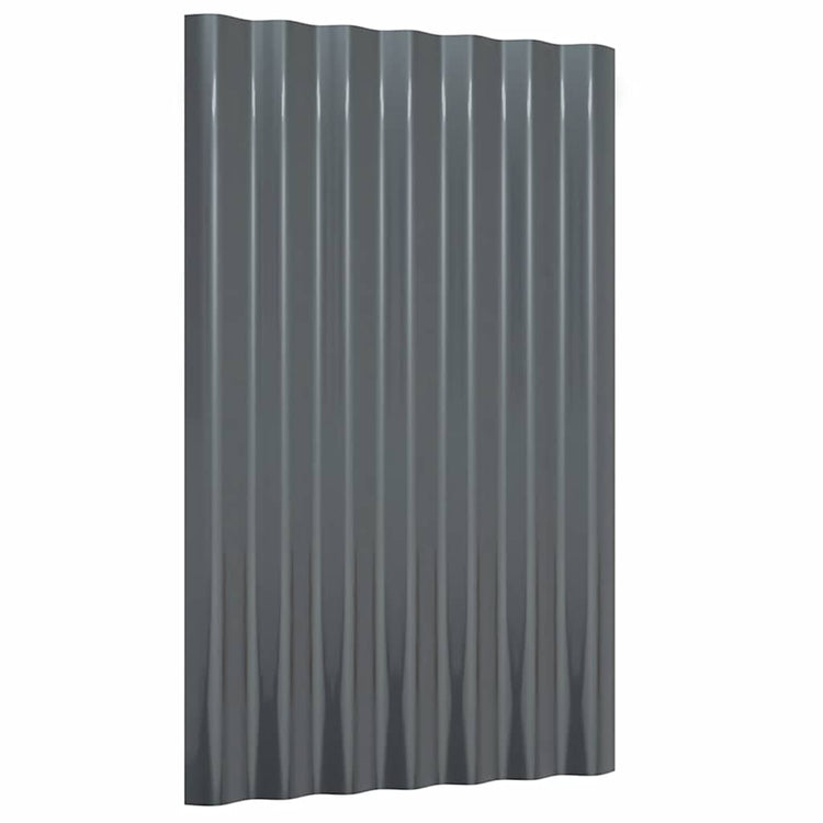 Vidaxx Dachpaneele 12 Stück 60x36 cm verzinkter Stahl Anthrazit