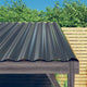 VIDAXL -Dachpaneele 36 ST 60x36 cm Pulver -bewegtes Stahl Anthrazit -gelöscht