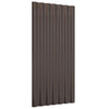 Vidaxx Dachpaneele 12 Stück 80x36 cm verzinkter Stahl braun