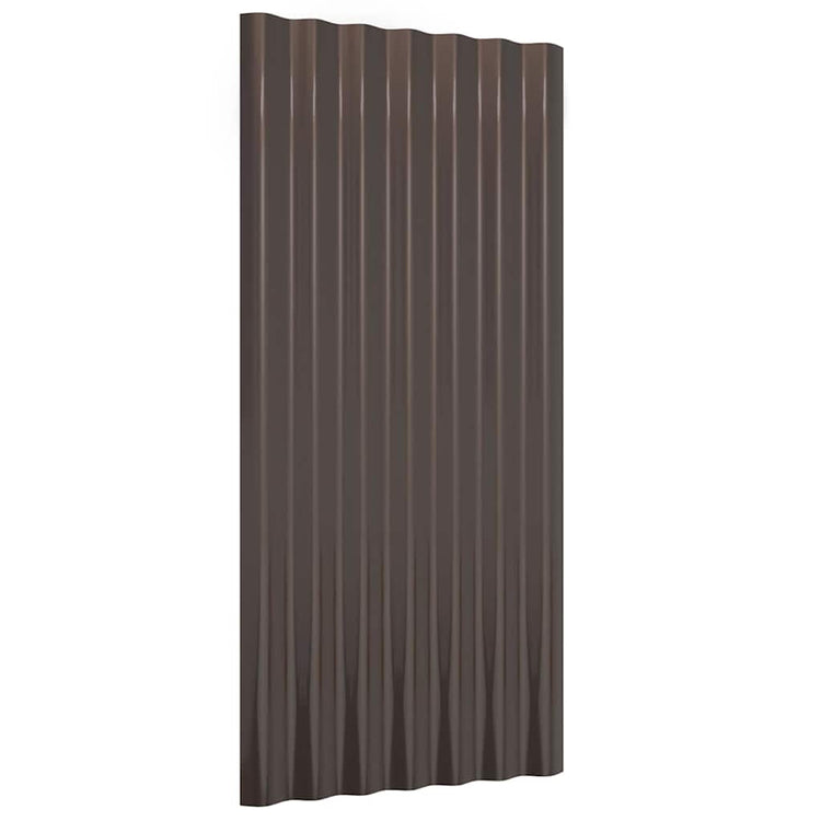 Vidaxx Dachpaneele 36 Stück 80x36 cm verzinkter Stahl braun