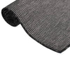 Vidaxl außerhalb des Teppichs flach gewebt 100x200 cm Grau