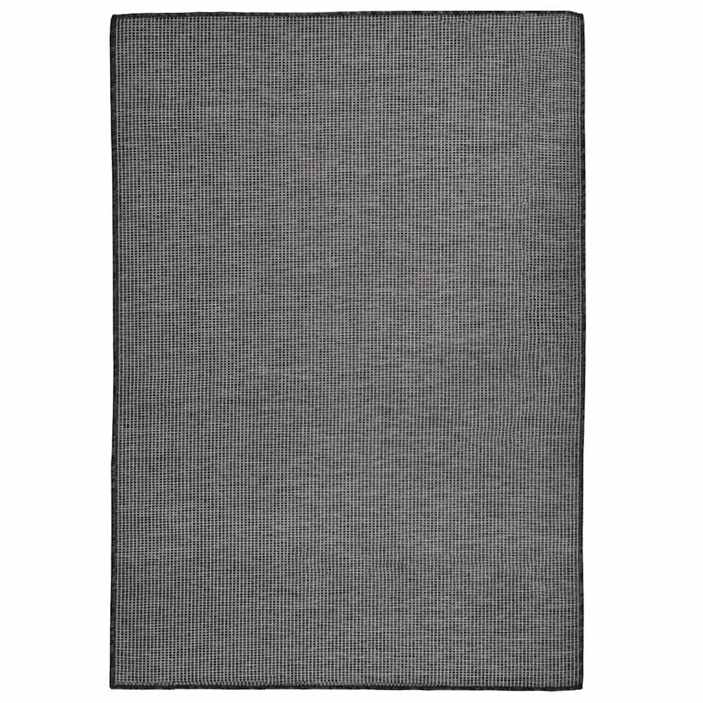 Vidaxl außerhalb des Teppichs flach gewebt 160 x 230 cm Grau