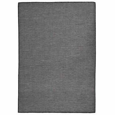 Vidaxl außerhalb des Teppichs flach gewebt 160 x 230 cm Grau
