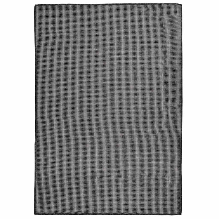 Vidaxl außerhalb des Teppichs flach gewebt 160 x 230 cm Grau