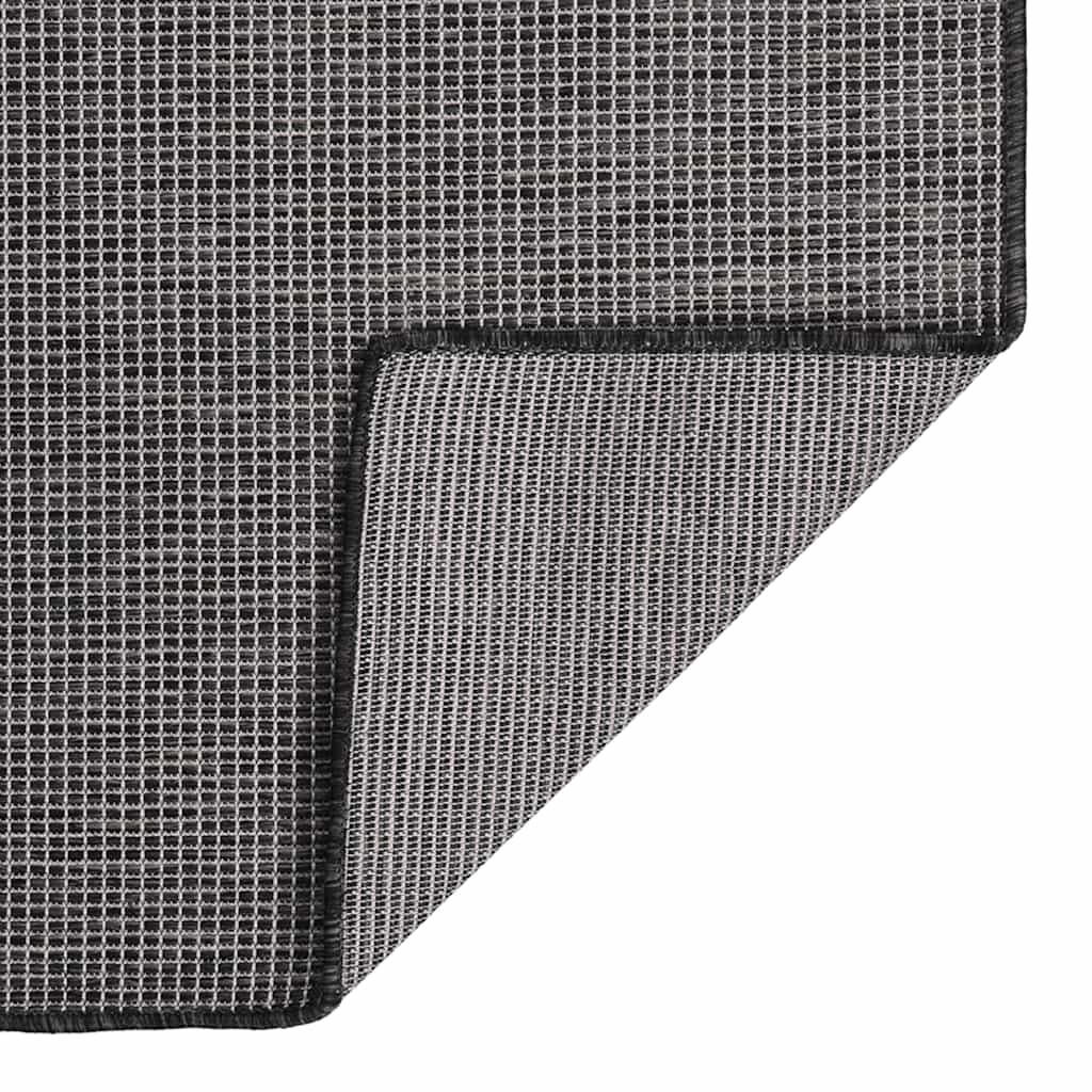 Vidaxl außerhalb des Teppichs flach gewebt 160 x 230 cm Grau