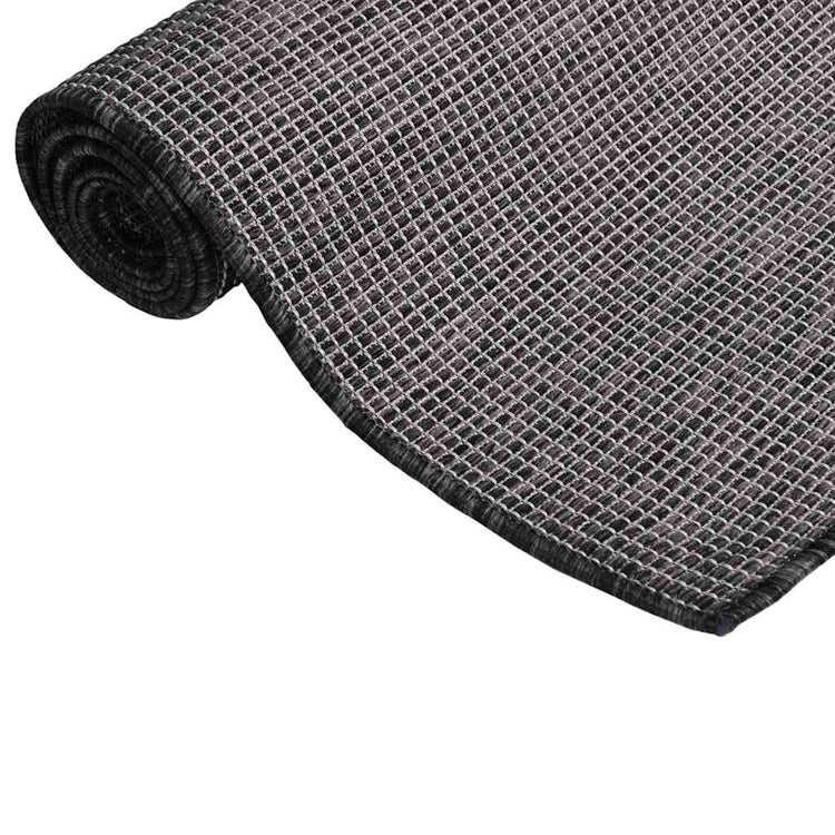 Vidaxl außerhalb des Teppichs flach gewebt 160 x 230 cm Grau