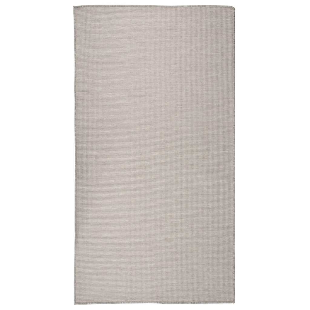 Vidaxl außerhalb des Teppichs flach gewebt 80x150 cm Taupe