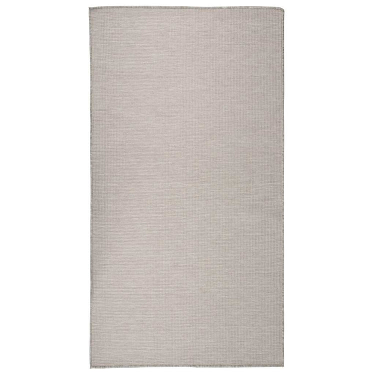 Vidaxl außerhalb des Teppichs flach gewebt 80x150 cm Taupe