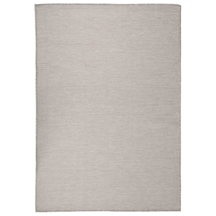Vidaxl außerhalb des Teppichs flach gewebt 160 x 230 cm Taupe