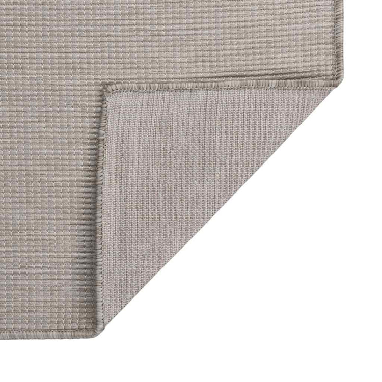 Vidaxl außerhalb des Teppichs flach gewebt 160 x 230 cm Taupe