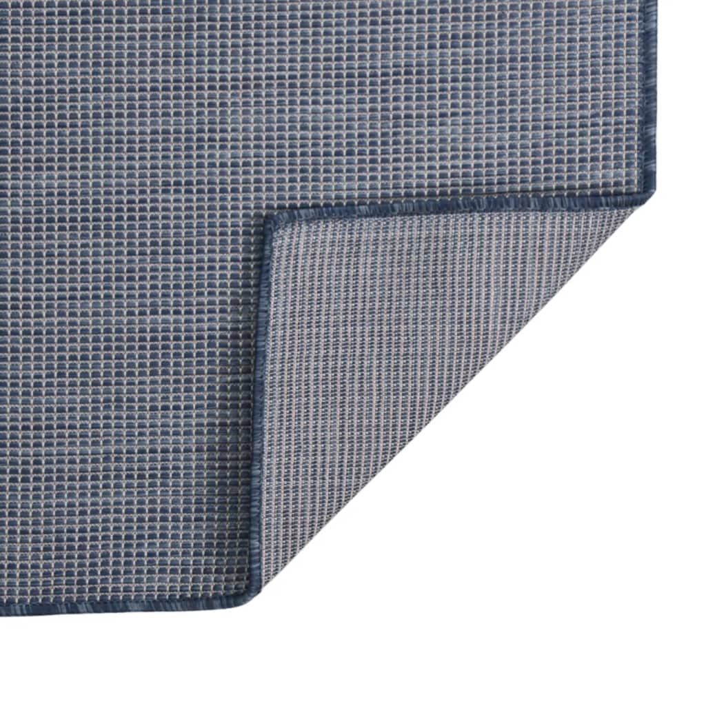 Vidaxl außerhalb des Teppichs flach -200x280 cm blau