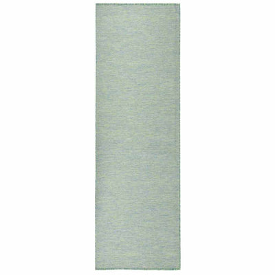 Vidaxl außerhalb des Teppichs flach gewebt 80x250 cm Türkis