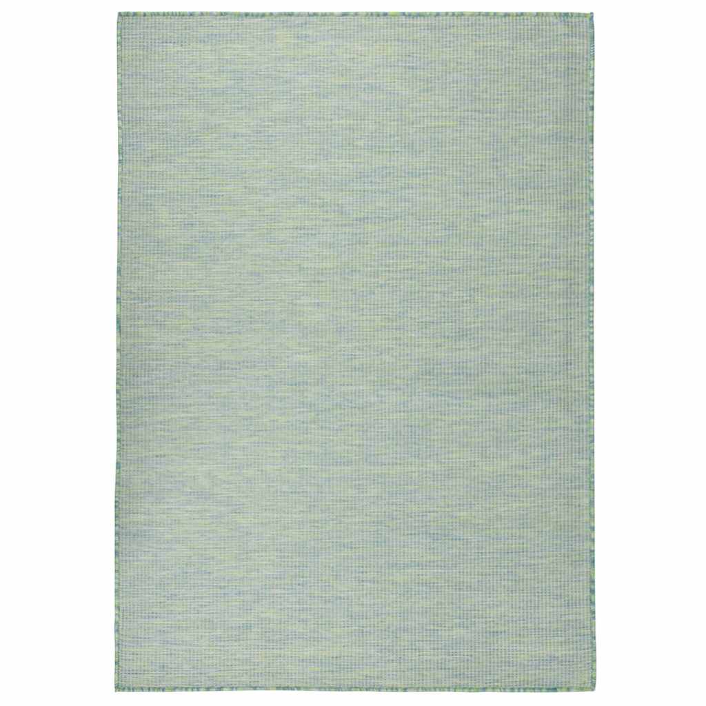 Vidaxl außerhalb des Teppichs flach -200x280 cm Türkis