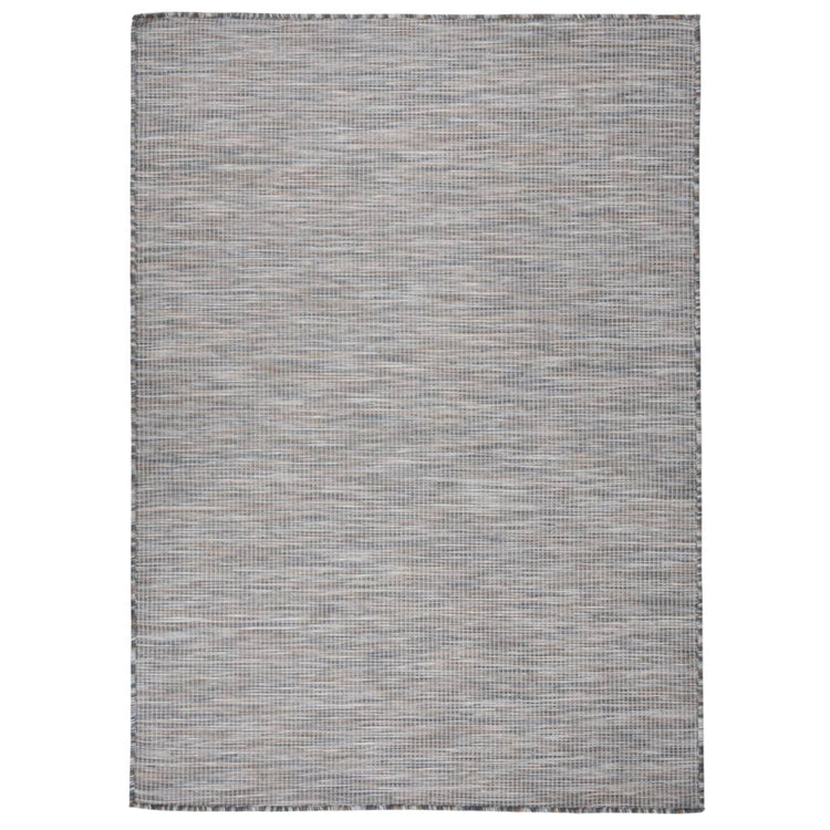 Vidaxl außerhalb des Teppichs flach -200x280 cm braun und blau