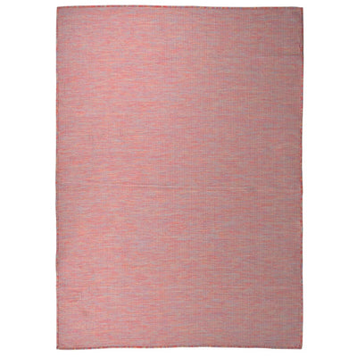 Vidaxl außerhalb des Teppichs flach -200x280 cm rot