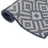 Vidaxl Außen Teppich mit Muster flach -80x250 cm blau