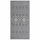 Vidaxl Außen Teppich mit Muster flach -100x200 cm blau