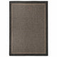 Vidaxl außerhalb des Teppichs flach gewebt 140x200 cm dunkelbraun