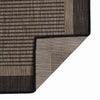 Vidaxl außerhalb des Teppichs flach gewebt 160x230 cm dunkelbraun