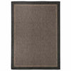 Vidaxl außerhalb des Teppichs flach -200x280 cm dunkelbraun