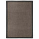 Vidaxl außerhalb des Teppichs flach -200x280 cm dunkelbraun
