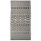 Vidaxl Außen Teppich mit Muster flach -100x200 cm schwarz