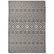 Vidaxl Außen Teppich mit Muster flach -120x170 cm schwarz