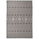 Vidaxl Außen Teppich mit Muster flach -wied 160x230 cm schwarz