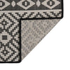Vidaxl Außen Teppich mit Muster flach -gehoben 200x280 cm schwarz