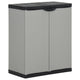 Vidaxl Gartenabfallbox 68x40x85 cm Polypropengrau und Schwarz