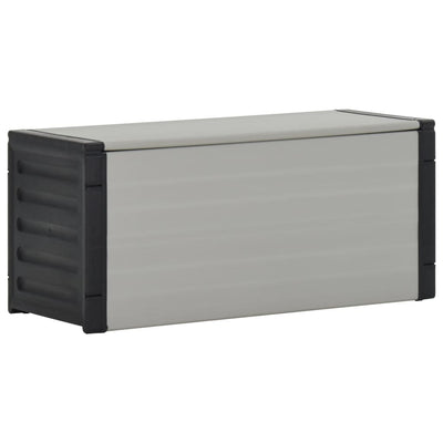 Vidaxl Gartenabfallbehälter 85x34x40 cm Grau
