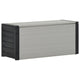 Vidaxl Gartenabfallbehälter 85x34x40 cm Grau