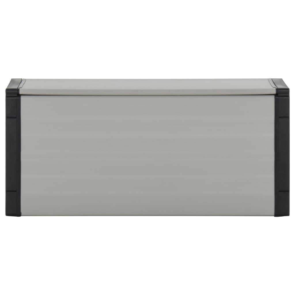 Vidaxl Gartenabfallbehälter 85x34x40 cm Grau