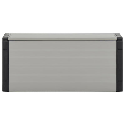 Vidaxl Gartenabfallbehälter 85x34x40 cm Grau