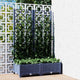Vidaxl Plannet mit SLAT 80x40x121.5 cm Polypropen dunkelgrau
